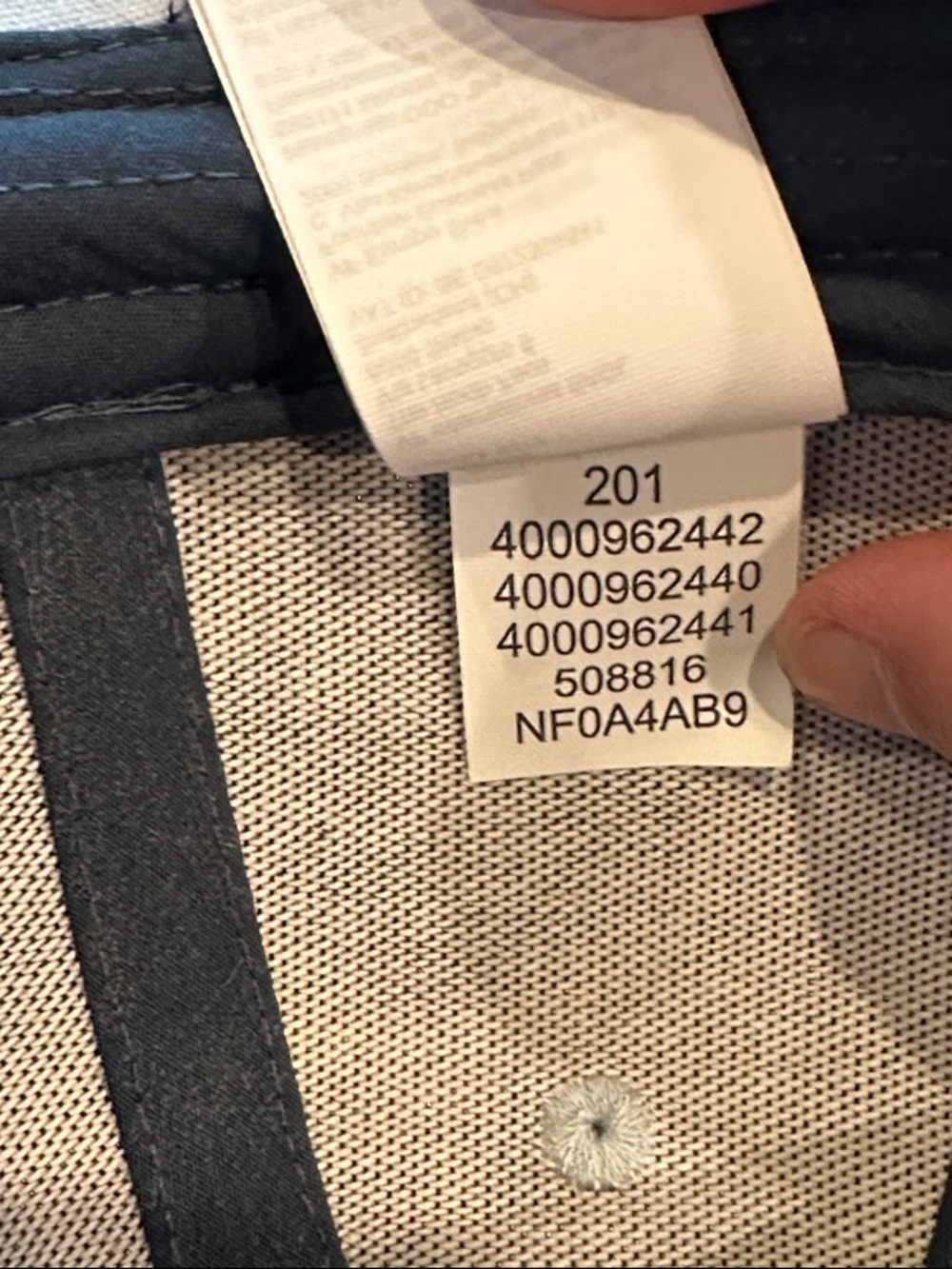 The North Face light blue & Navy Bear Landscape Trucker Hat - Picture 7 of 7